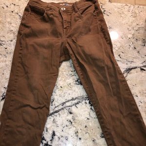 Tan Straight leg pants